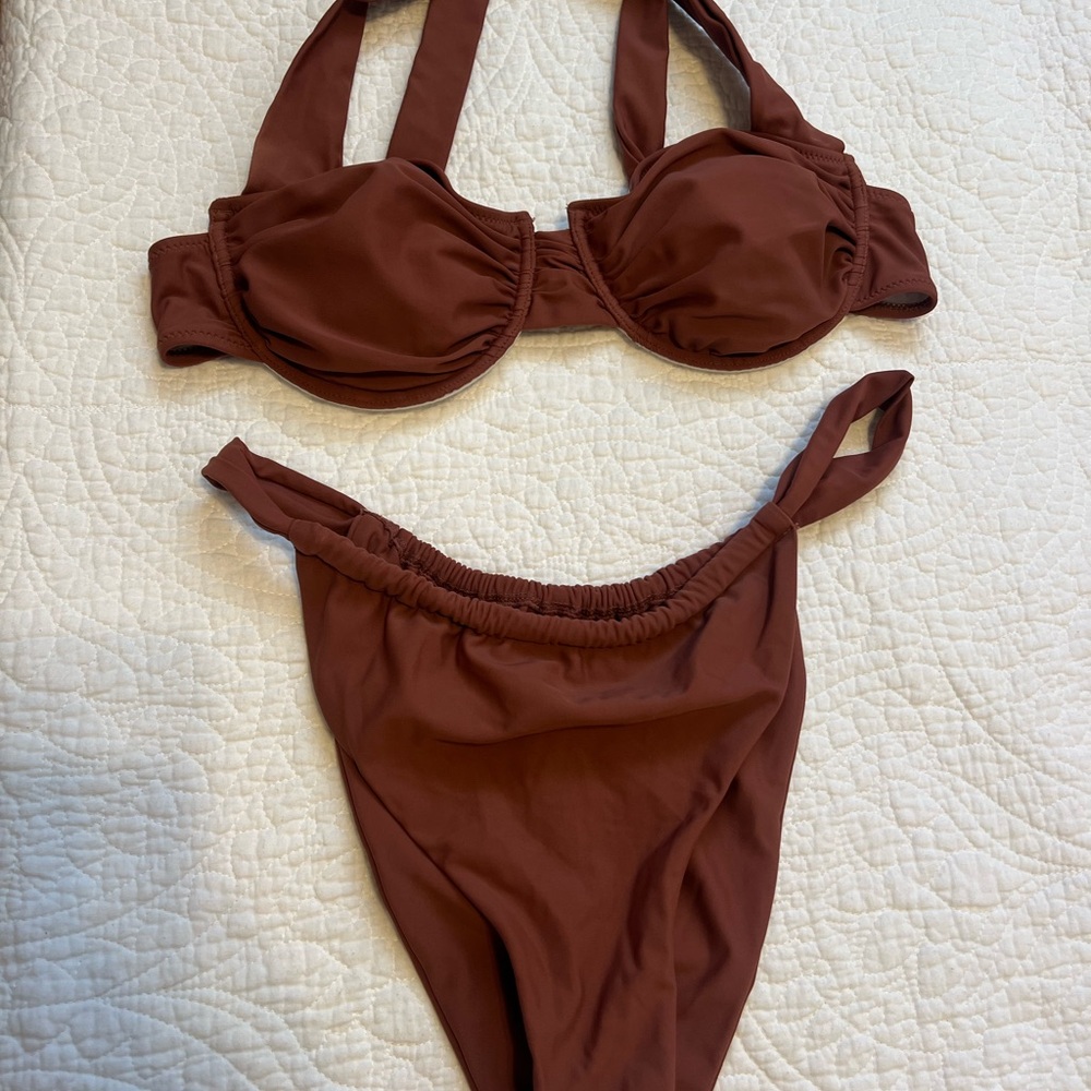 Brown Bikini Set
